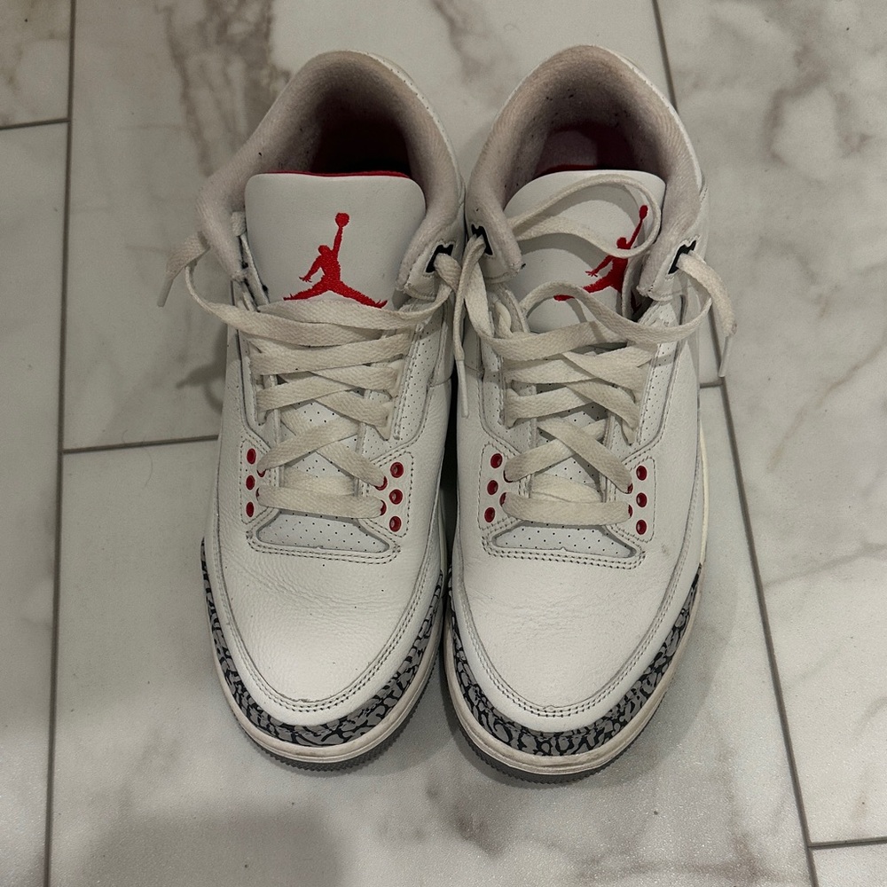 Nike Kids White and Red Sneakers